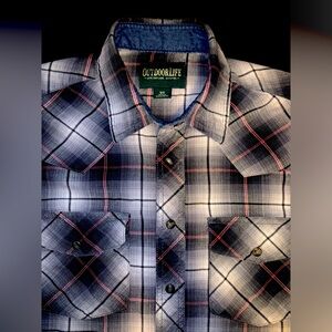 OUTDOOR LIFE | Charcoal/Red | Button up